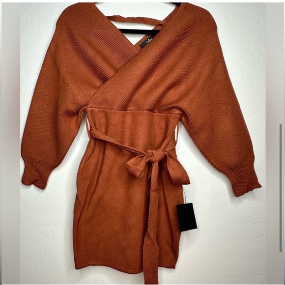 NWT Modena Rust Brown Dolman Sleeve
Bodycon Sweater Dress - Picture 3 of 6